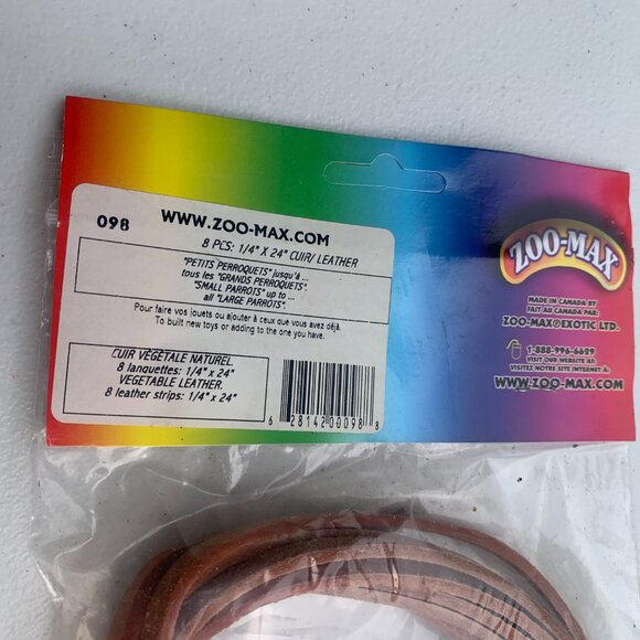 BIRD SUPPLIES - 2pc lot PARROT MACCAW, cage toys, ropes, blocks, replacememt DYI - Picture 5 of 5